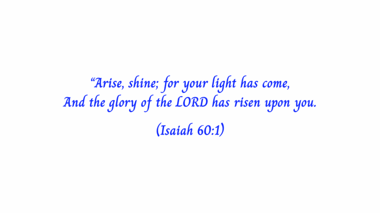 Isaiah 60vs1