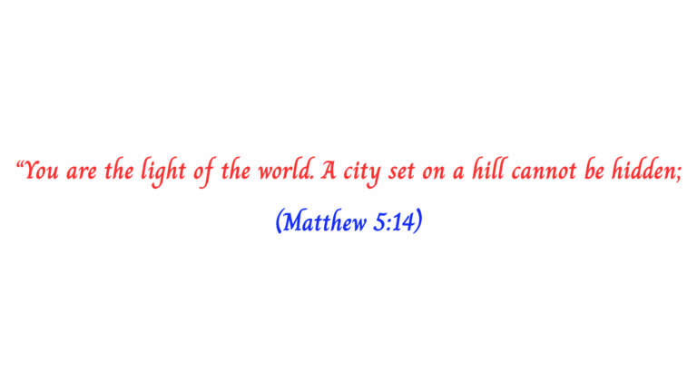 Matthew 5vs14