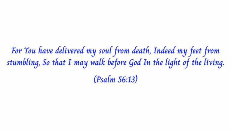 Psalm 56vs13